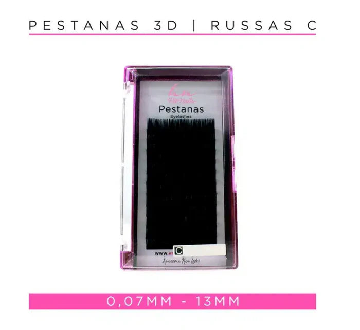 Pestanas 3D/Russas C 0,07mm 13mm