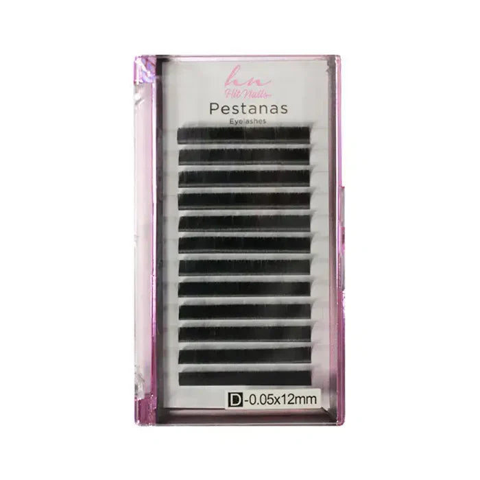 Pestanas 3D/Russas C 0,05mm x 12mm em Caixa 12 filas