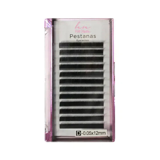 Pestanas 3D/Russas C 0,05mm x 12mm em Caixa 12 filas