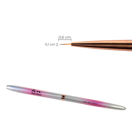 Pincel Nail Art com Tampa 7mm