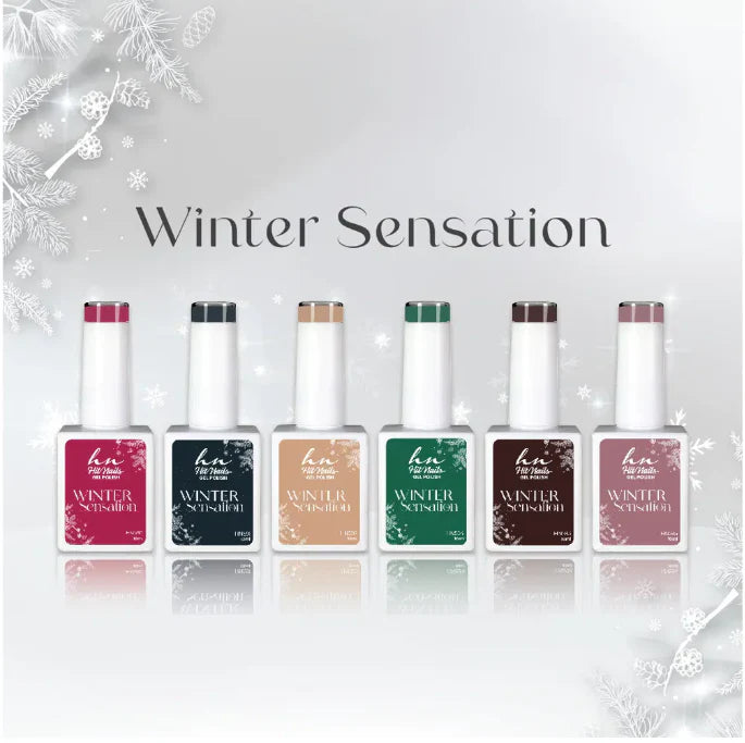 GEL POLISH WINTER SENSATION COLEÇÃO 6 CORES