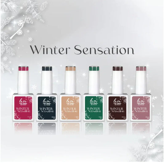 GEL POLISH WINTER SENSATION COLEÇÃO 6 CORES